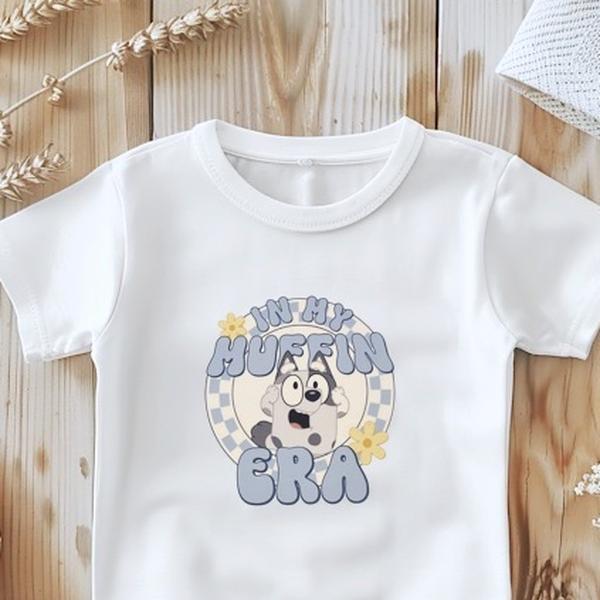 In my muffin era bluey inspired kids tshirt toddler  outfits kids  tshirt