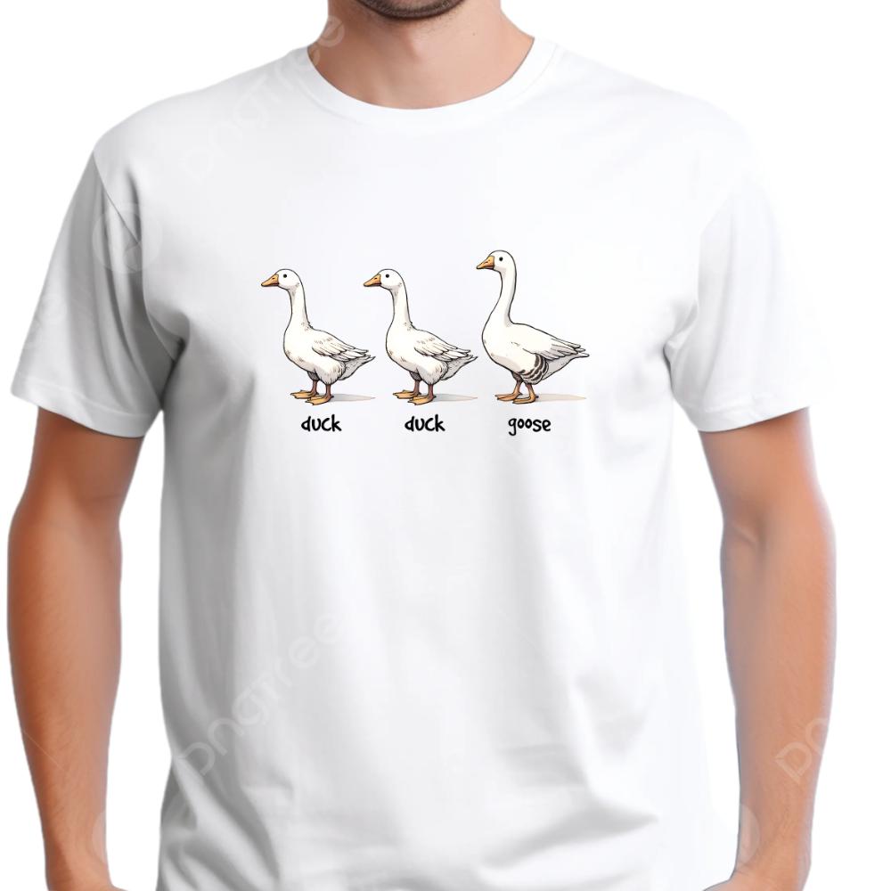 Unisex Graphic Tee - duck duck goose - Gildan Heavyweight Cotton - Top T-shirt funny slogan humour mens printed  t-shirt graphic  shirt meme tshirt design shirts  men