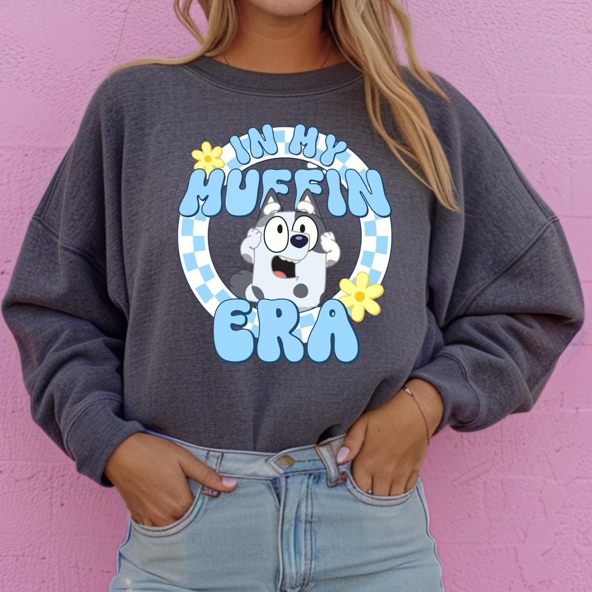 In my muffin era sweatshirt gift Bluey inspired graphic  tee  Womenswear funny cute