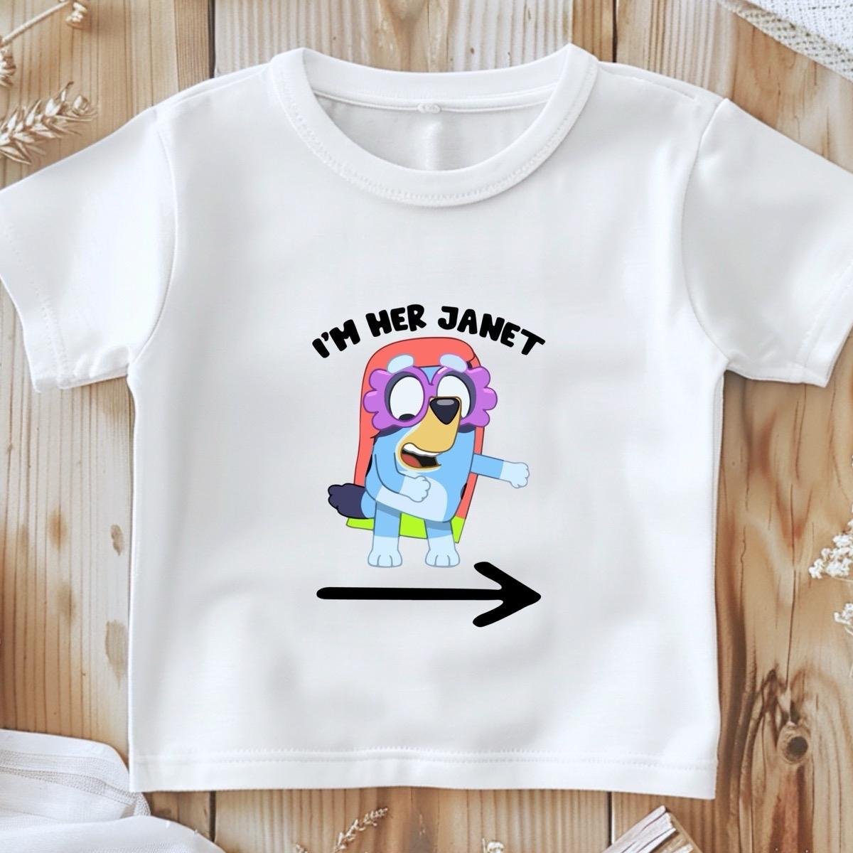 I’m her Rita, I’m her Janet matching kids unisex T-shirts cute bluey inspired toddler  outfits kids  tshirt