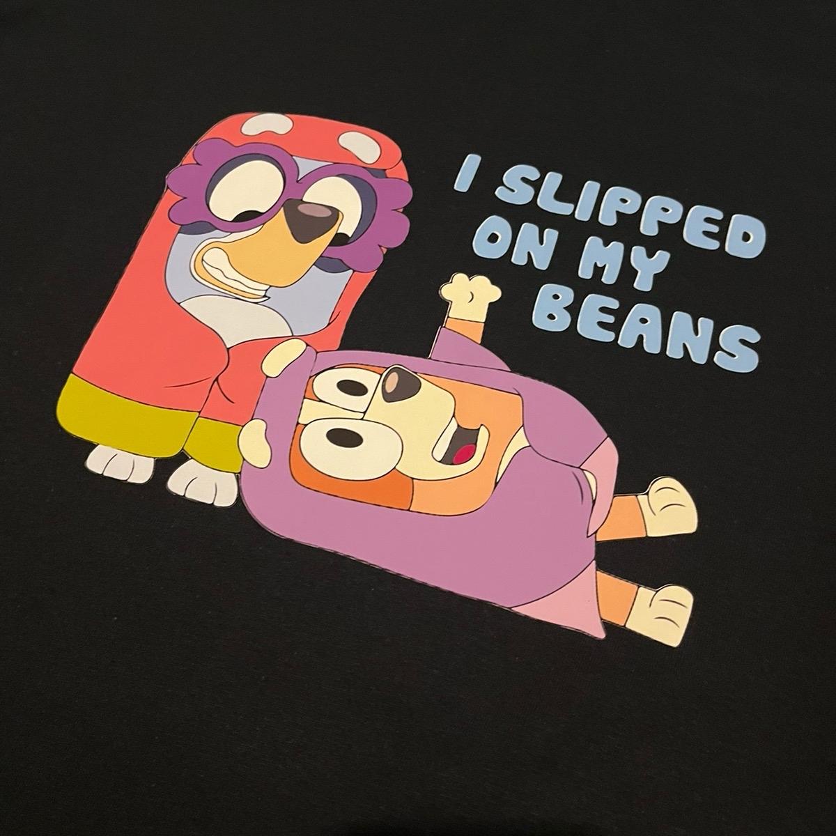 I slipped on my beans Rita and Janet funny adult tshirt Womenswear graphic  tee