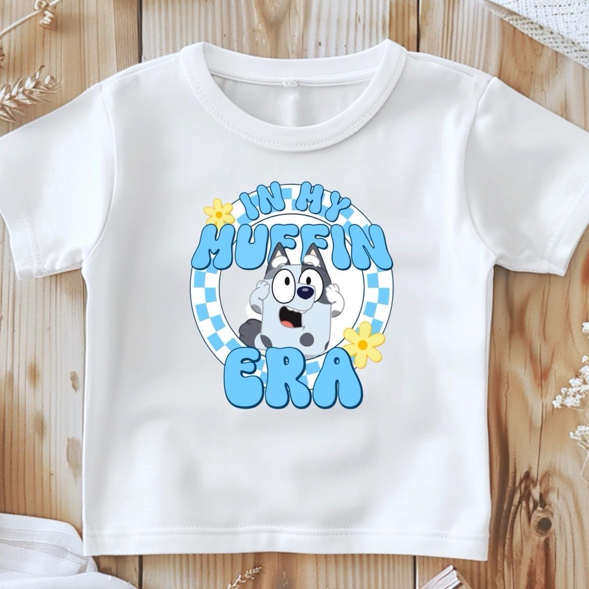 In my muffin era bluey inspired kids tshirt toddler  outfits kids  tshirt