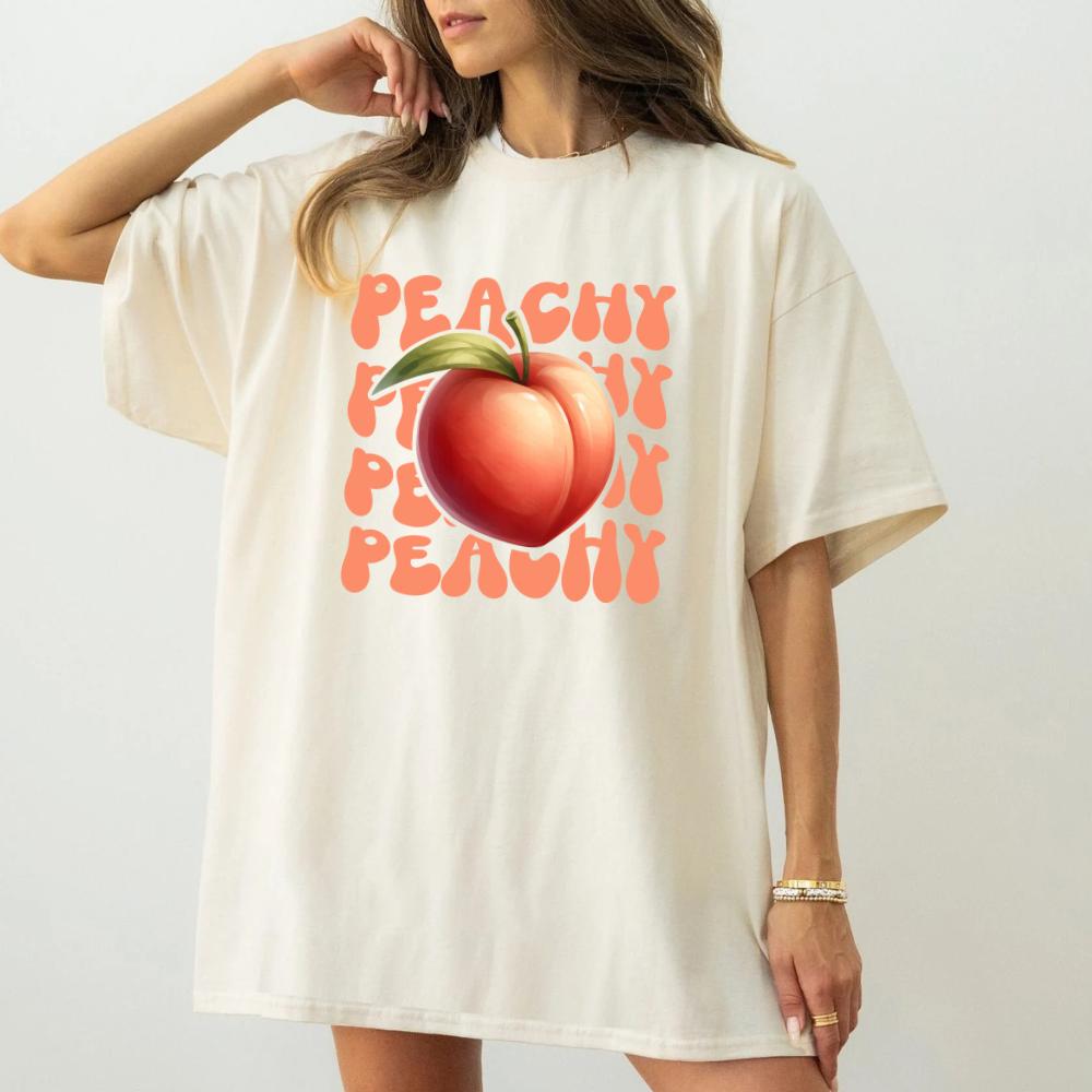 peachy cute text funny Top Womenswear Tshirt graphic  tee  women's shirts teeshirt rude  tops slogan  shirt