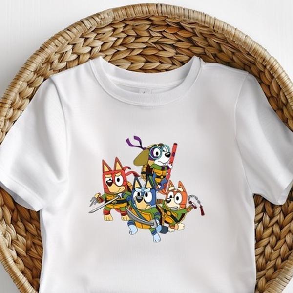 Ninja Bluey tshirt unisex kids Bluey inspired toddler boy clothing