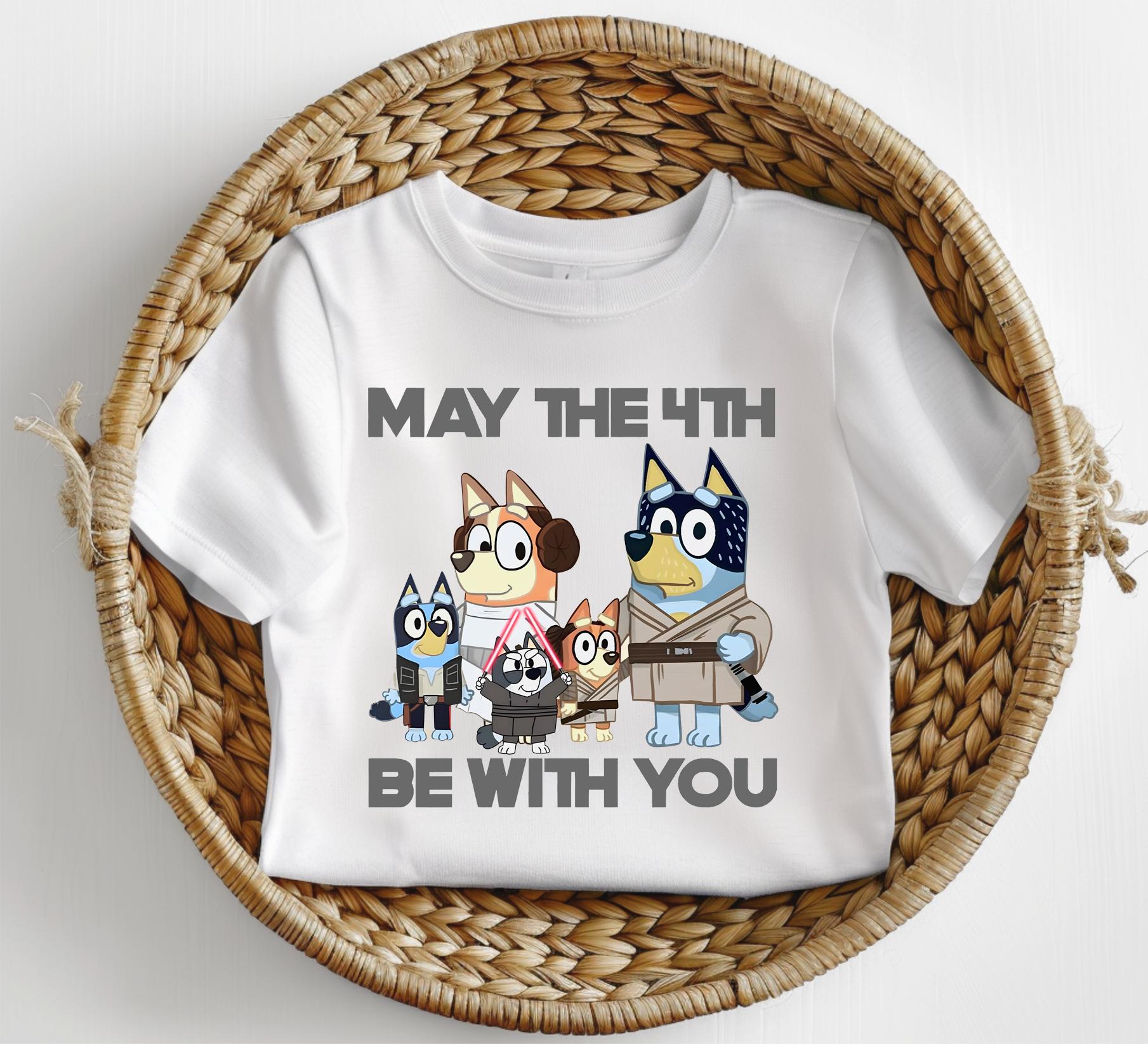 Bluey inspired tshirt kids unisex top cotton toddler  boy clothing
