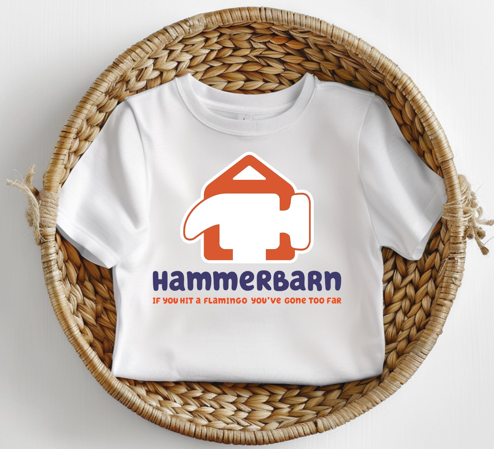 Bluey Hammerbarn child tshirt kids unisex design gift tee toddler boy or girl