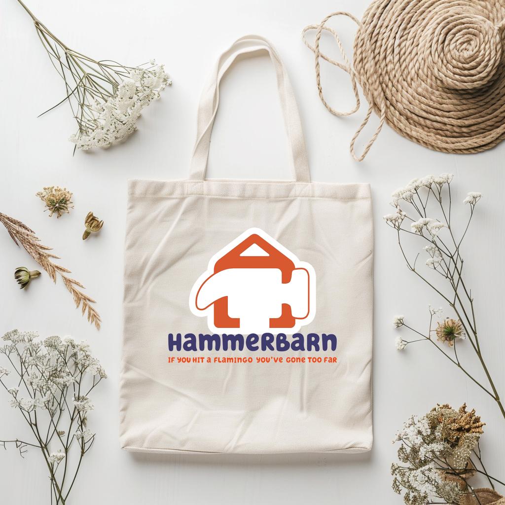 Hammerbarn Totebag Casual Cotton  gift printed bag business printed graphic shirt design retro