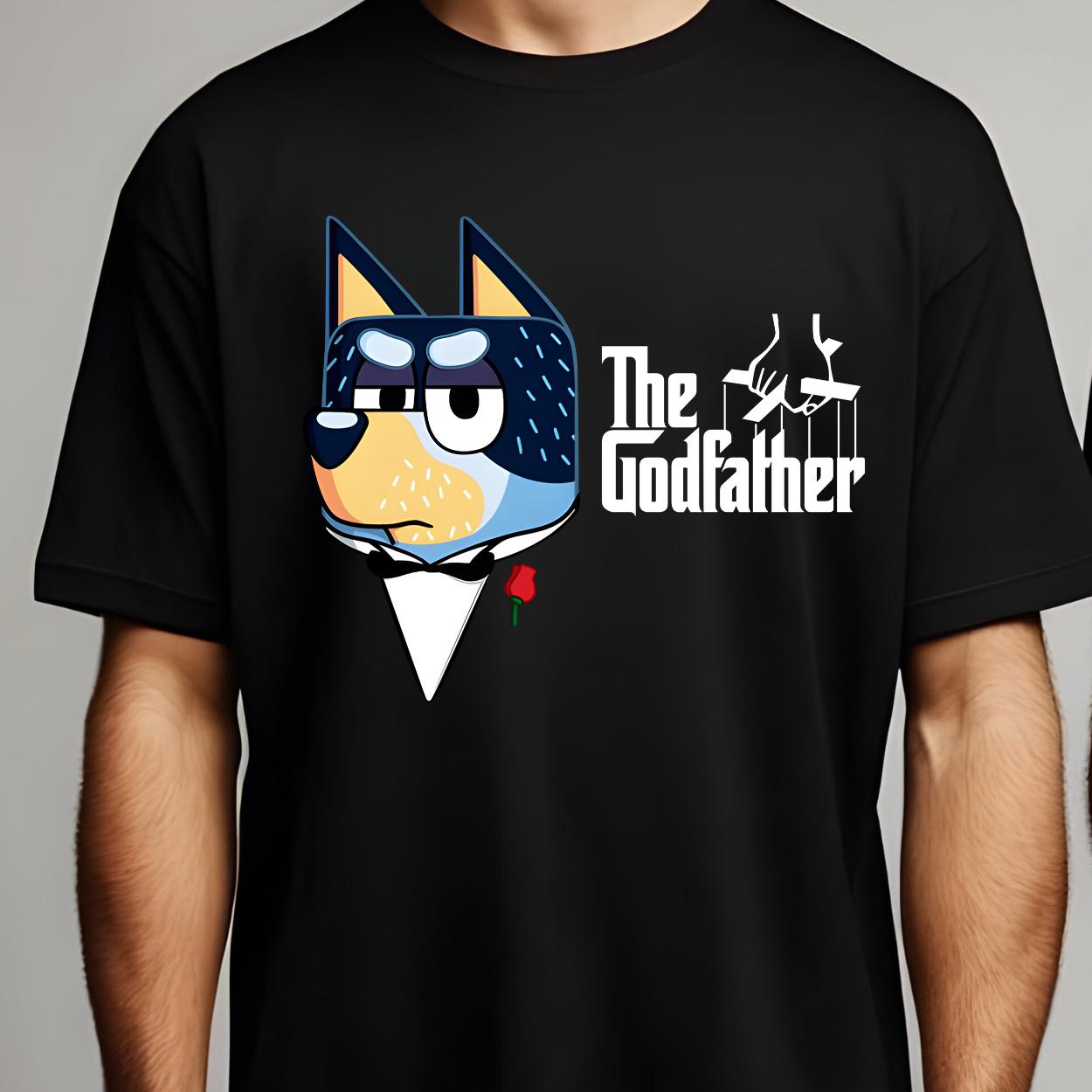 bluey Dad bluey inspired dog T-Shirt Menswear Top Casual Cotton gift printed tshirt design printed  t-shirt graphic  shirt fathers day