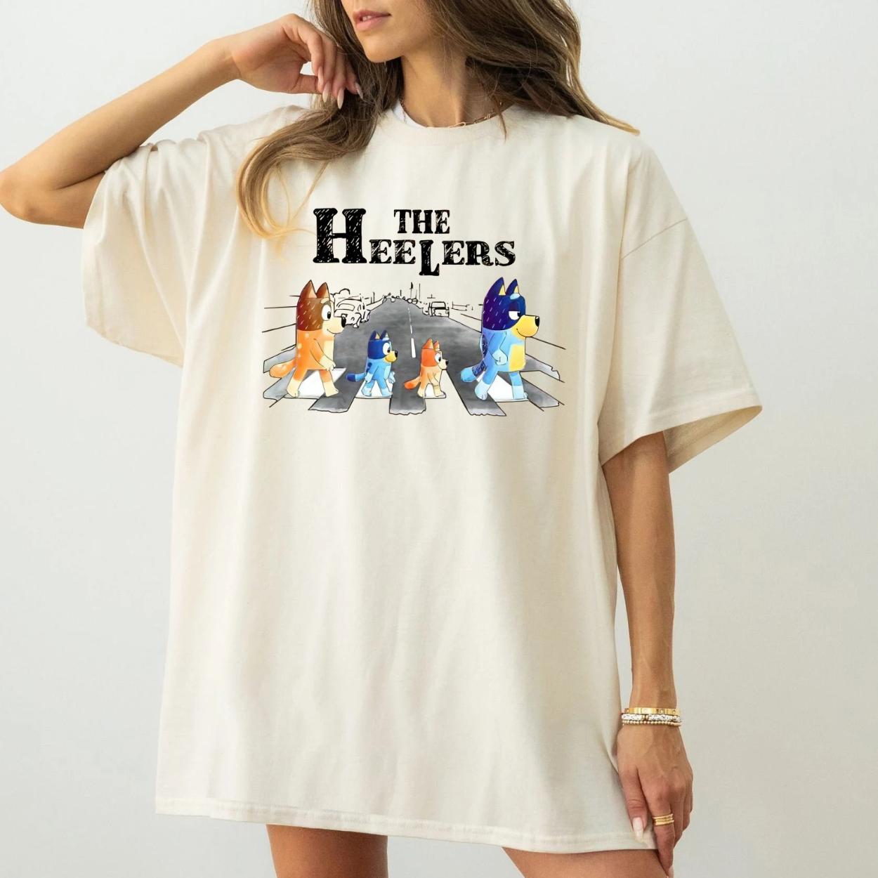 the heelers bluey inspired Top Womenswear Tshirt graphic  tee  women's shirts teeshirt tops slogan  shirt