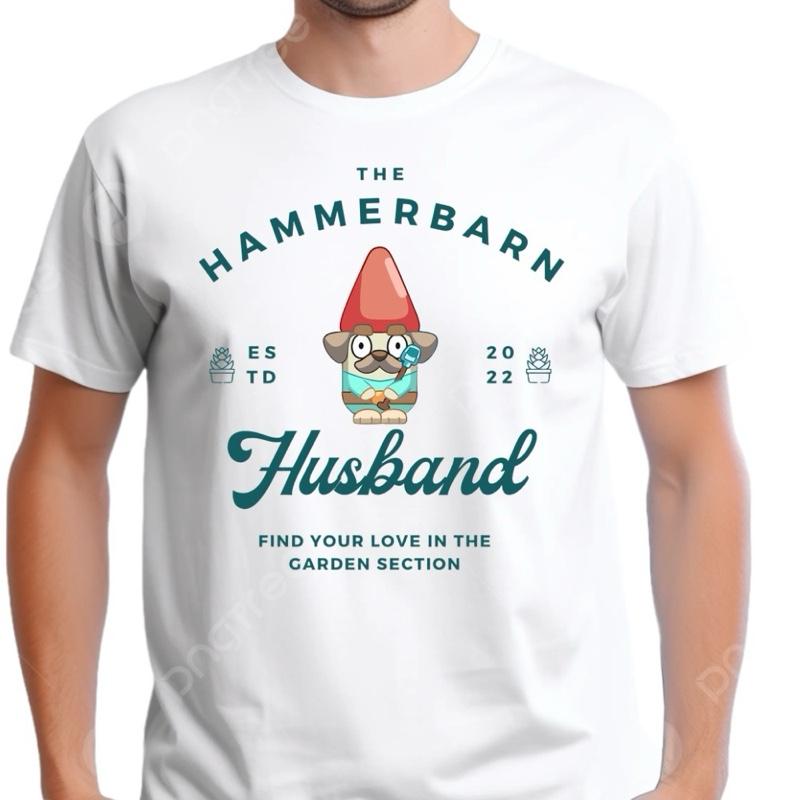 Bluey Inspired hammer barn husband funny humour gardening Graphic Tee for Men - Gildan 5000 Heavyweight Cotton - Soft printed  tshirts meme shirts printing t