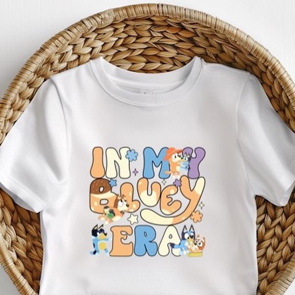 In my bluey era Bluey Inspired   Tee T-Shirt for Kids, Unisex Top toddler  graphic baby tees