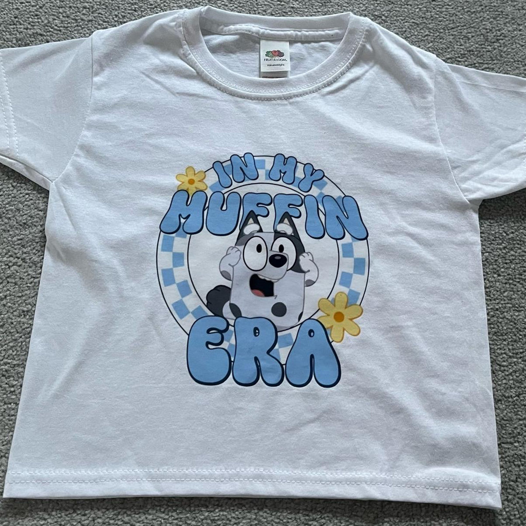 In my muffin era bluey inspired kids tshirt toddler  outfits kids  tshirt
