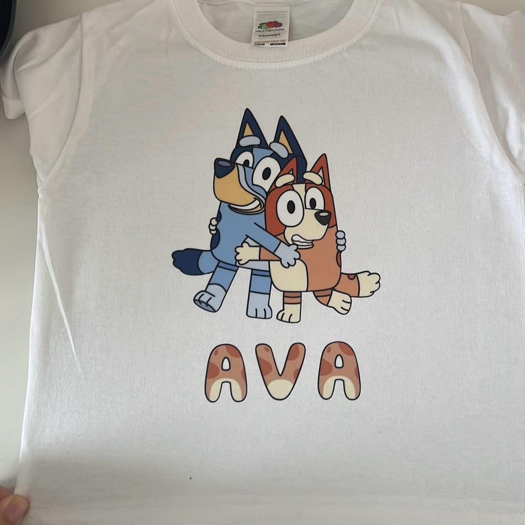 Bluey and Bingo Personalised Customizable Kids T-Shirt - Boys Clothes clothing toddler boy