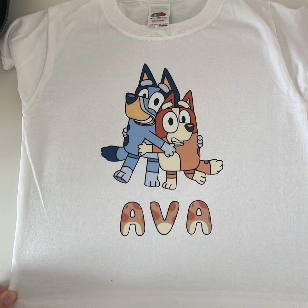Bluey and Bingo Personalised Customizable Kids T-Shirt - Boys Clothes clothing toddler boy