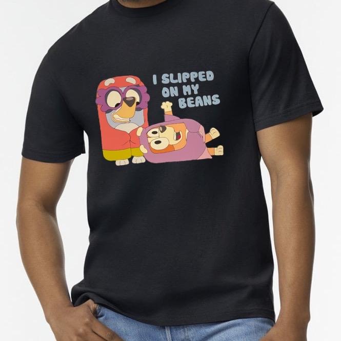 I slipped on my beans Rita and Janet funny adult tshirt Womenswear graphic  tee