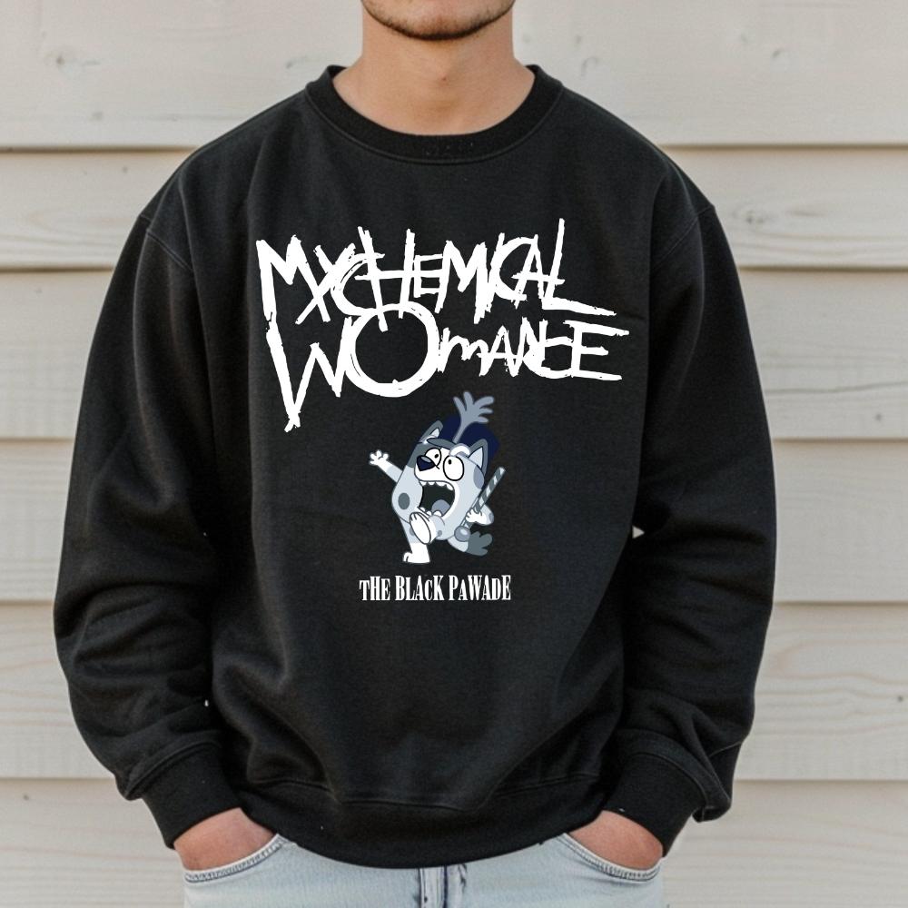 muffin black pawade bluey inspired dog sweatshirt Menswear Top Casual gift printed  t-shirt tshirt design sweatshirt  style
