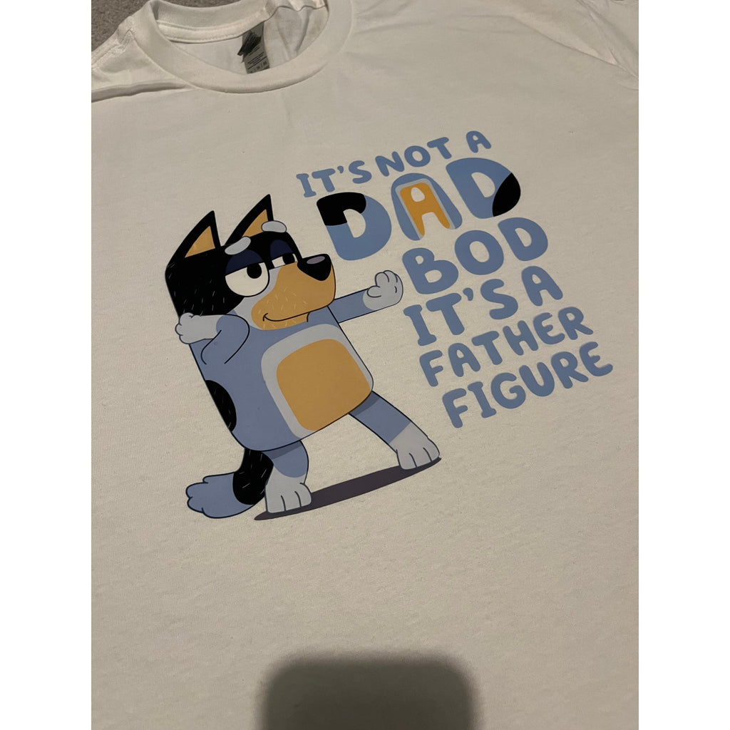 It’s not a dad bod it’s a father figure bluey inspired T-Shirt Menswear graphic  tee tees
