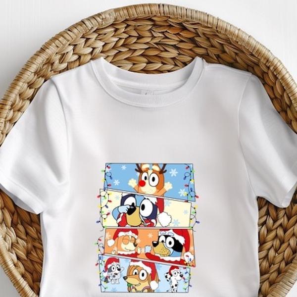 Bluey Christmas tee unisex kids