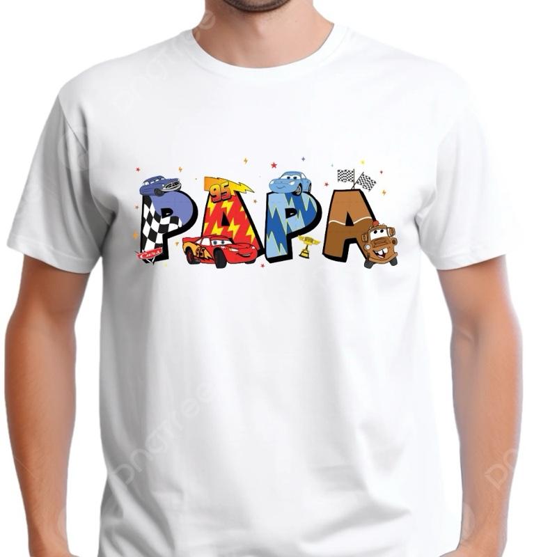 Papa cars inspired car T-Shirt Menswear Top Casual Cotton gift printed tshirt business printed  t-shirt graphic  shirt design printed  tshirts