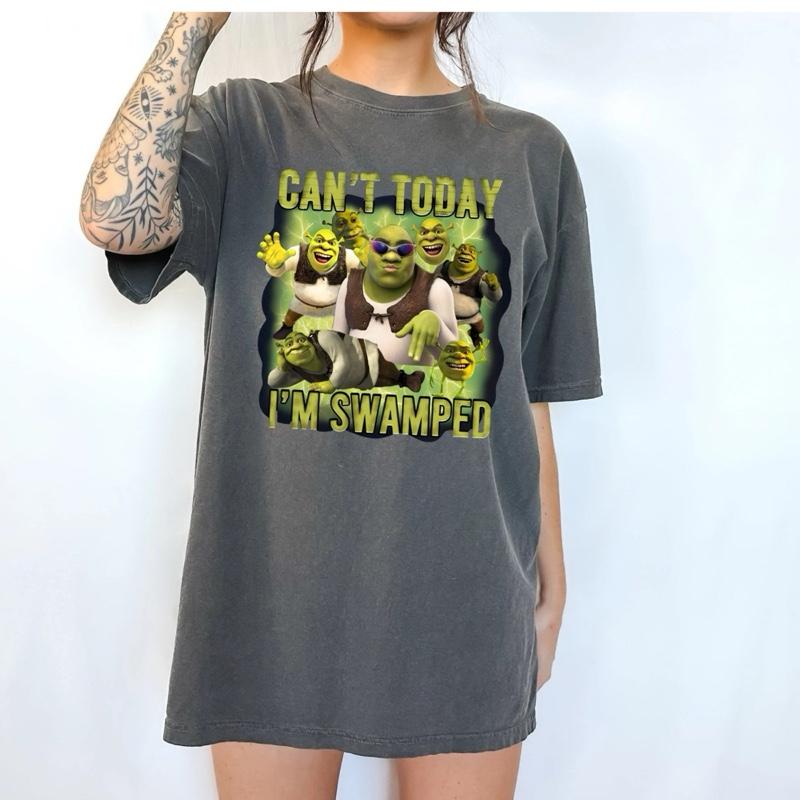 Can’t today I’m swamped funny adult tshirt Womenswear graphic  tee